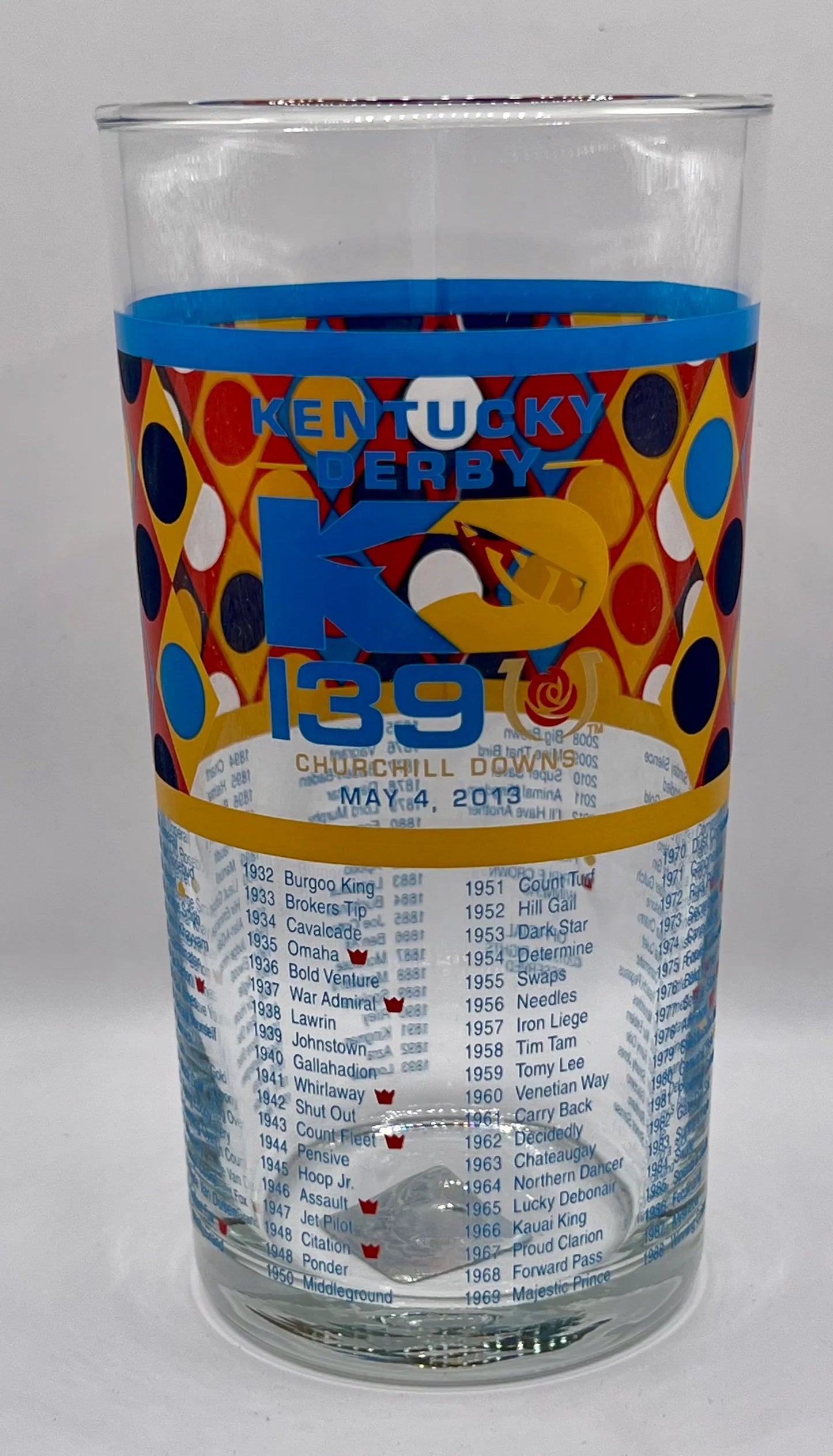 139th (2013) Kentucky Derby Glass